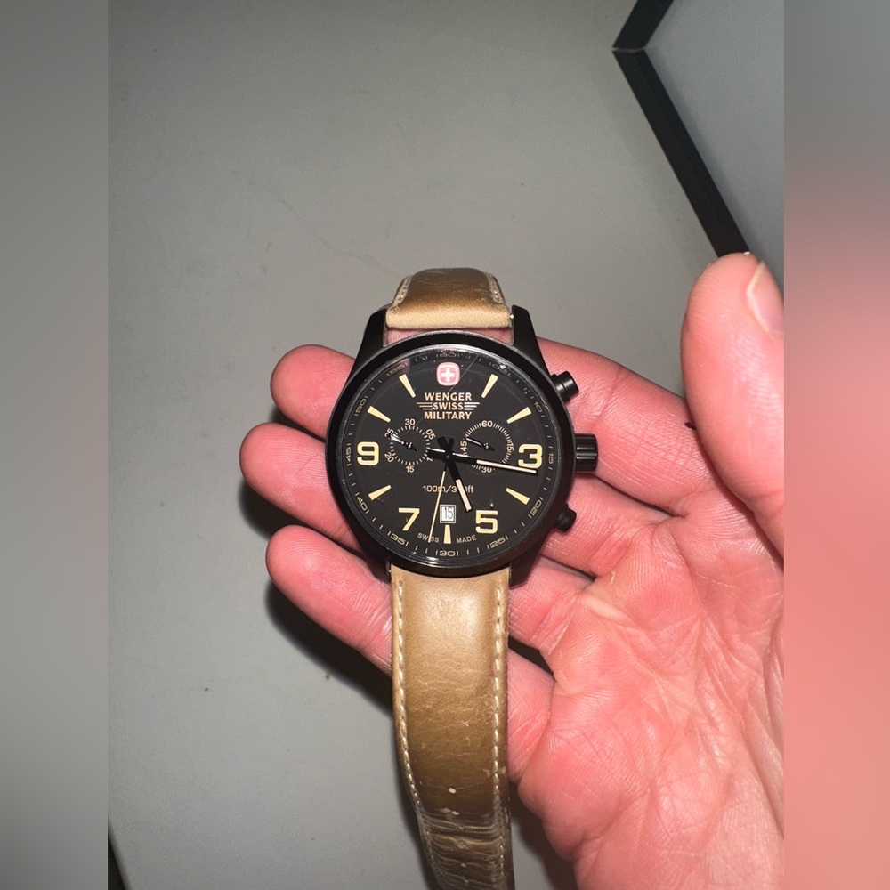Wenger Swiss Military Black and Brown Watch